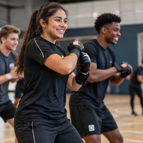Beweging en sport in een trainingsruimte